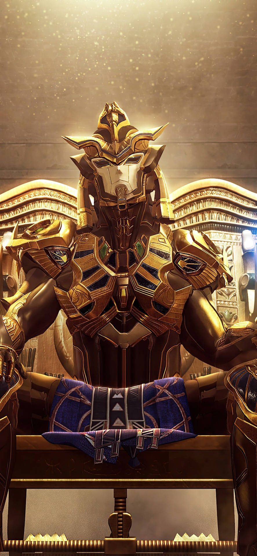 Iphone 12 Pro Max Gold Pharaoh Background