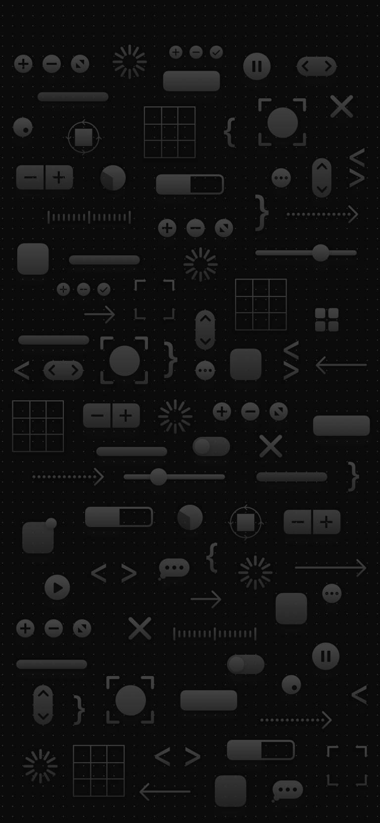 Iphone 12 Stock Many Gray Icons Background