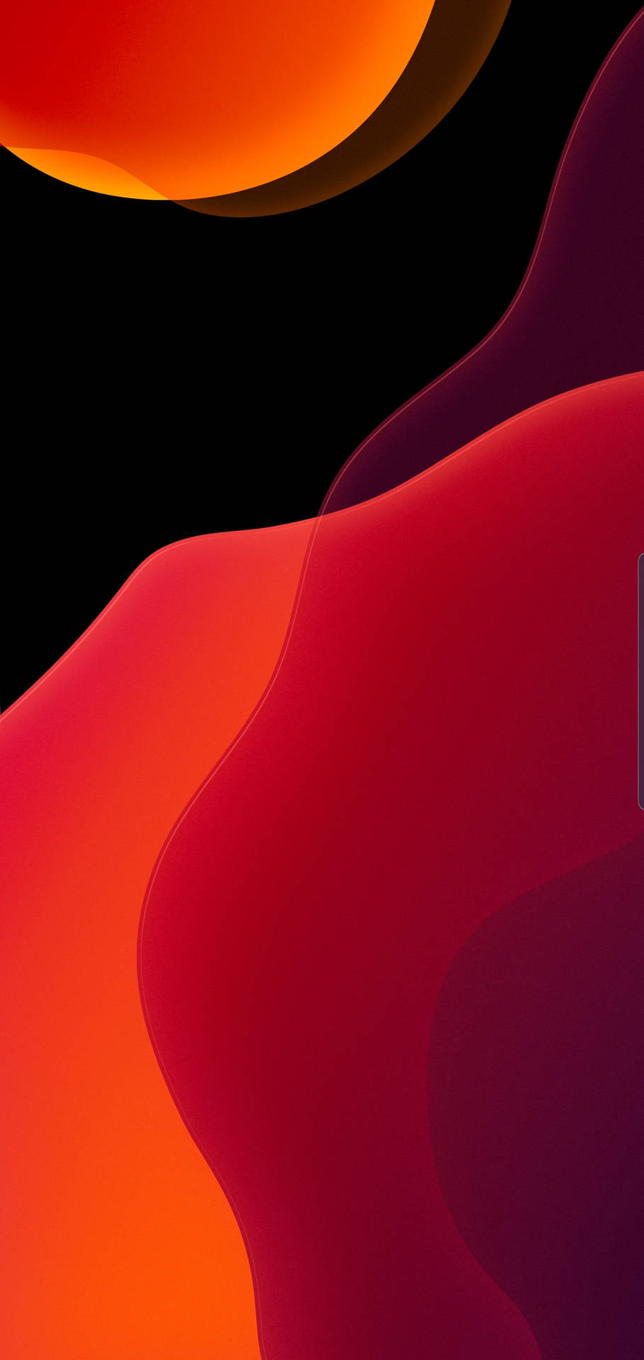 Iphone 13 Ios Red Orange Abstract