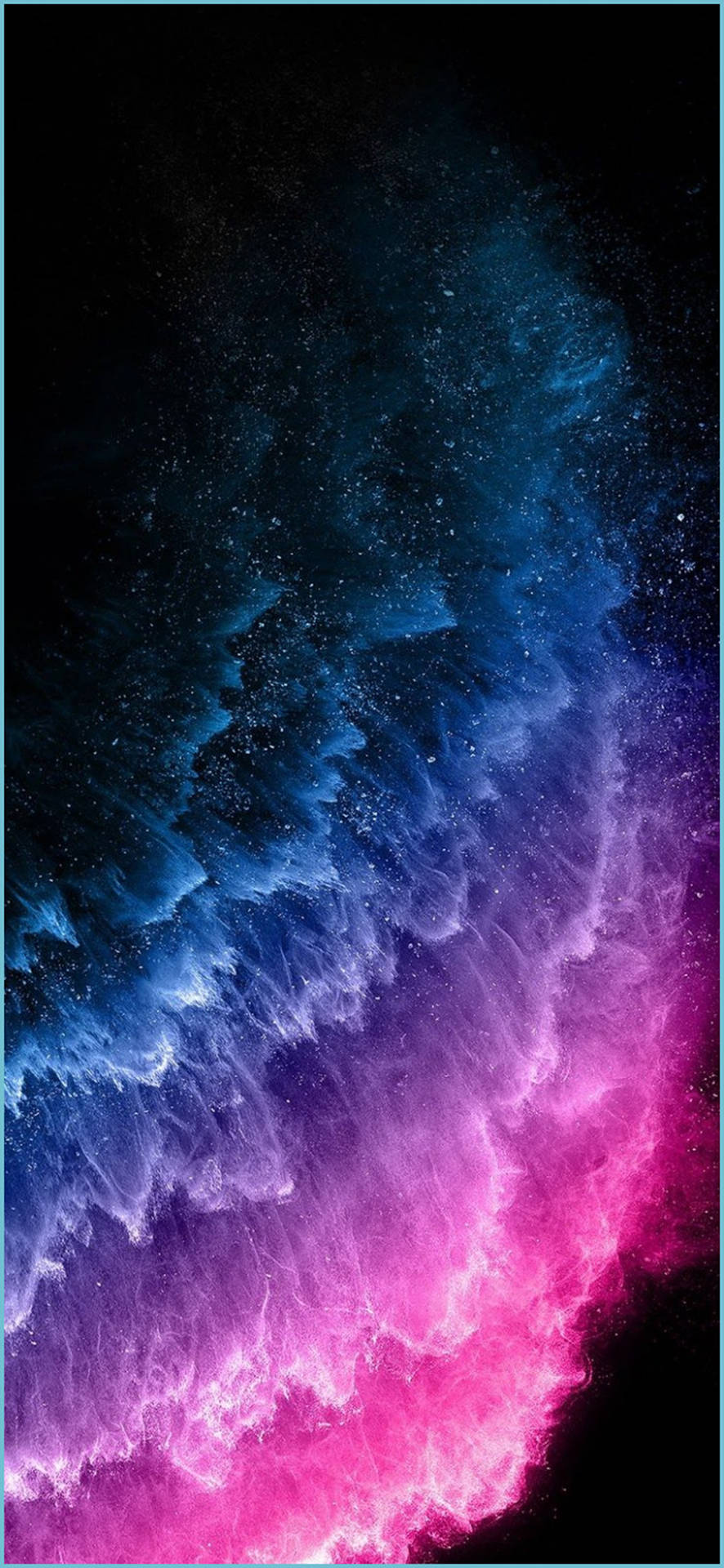 Iphone 13 Pro Max Showcasing Cosmic Gradient Background Background