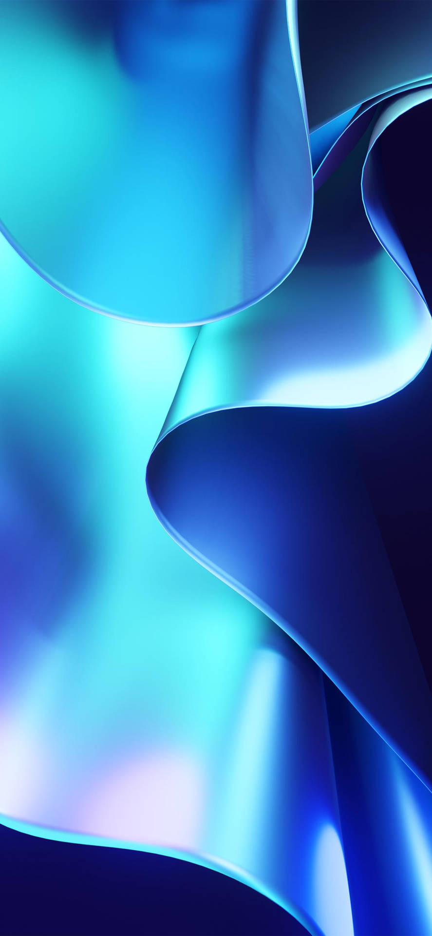 Iphone 14 Pro Neon Blue Background