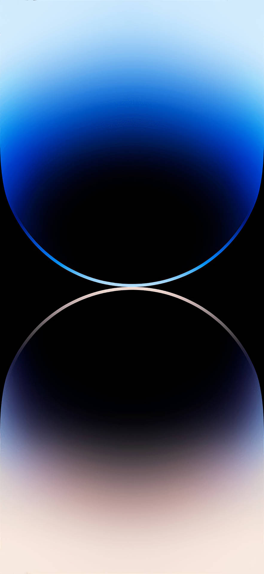Iphone 14 Pro Silver And Blue Background