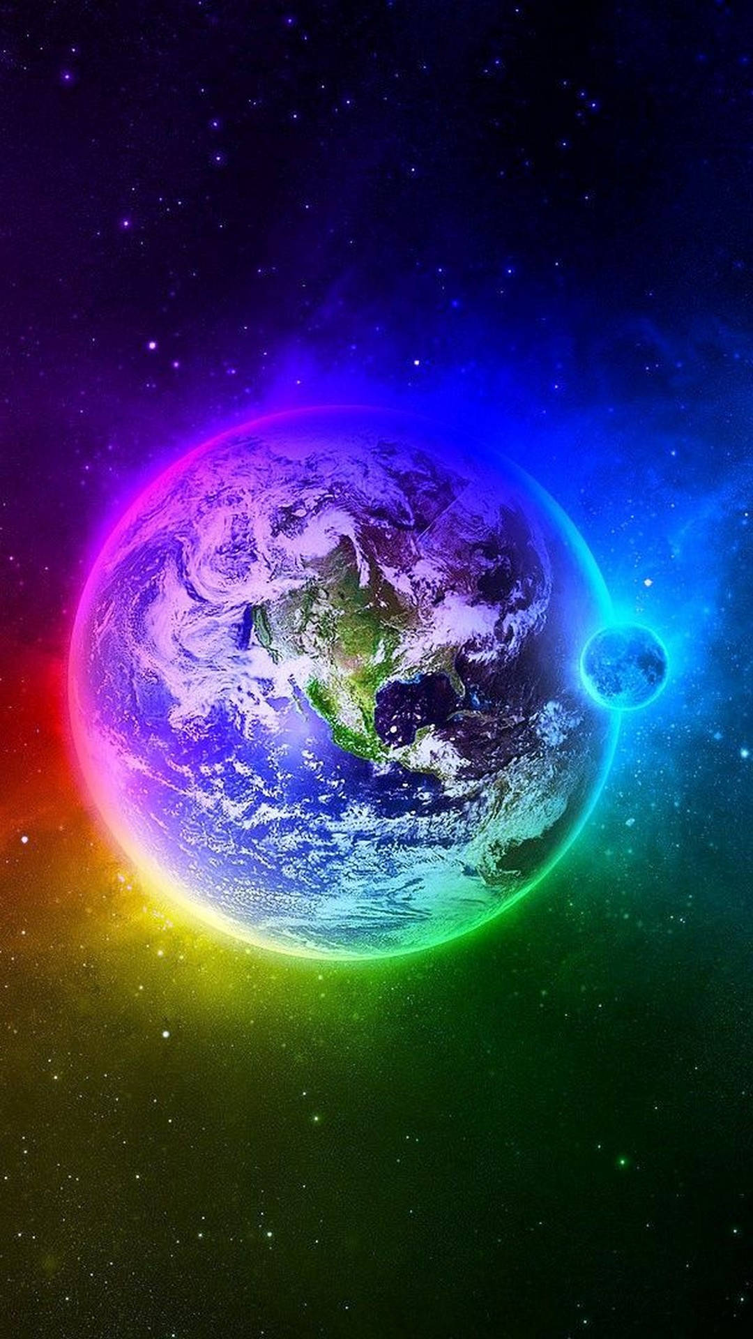 Iphone 6s Live Colorful Globe Background
