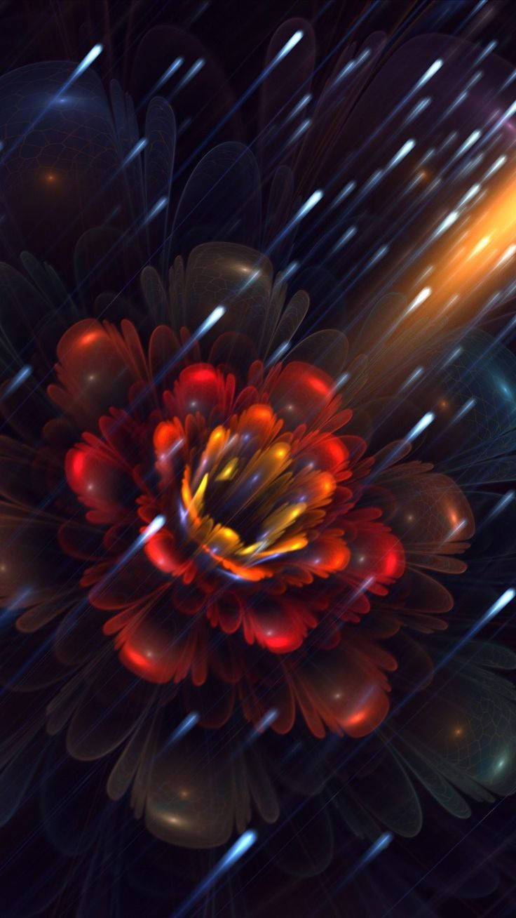 Iphone 6s Live Red Flower Background
