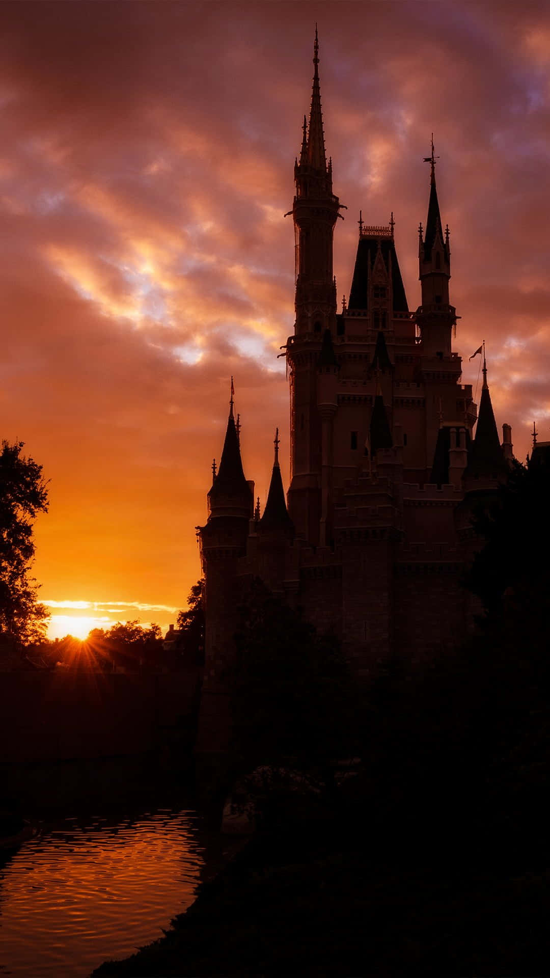 Iphone 7 Disney Castle Sunset