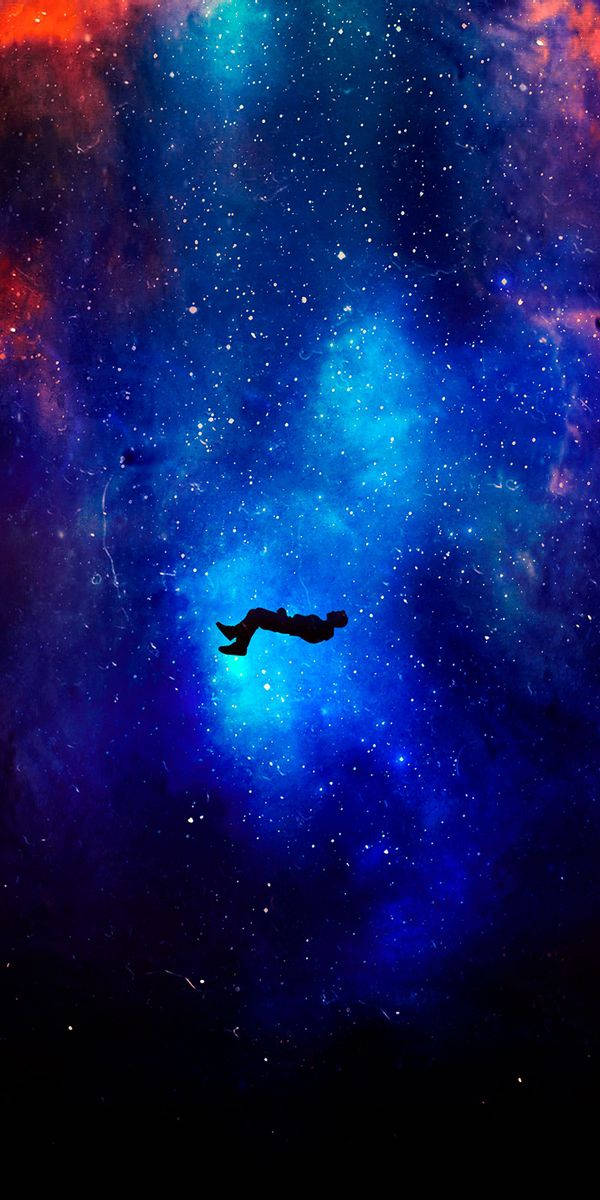 Iphone 7 Plus Space Man Falling Background