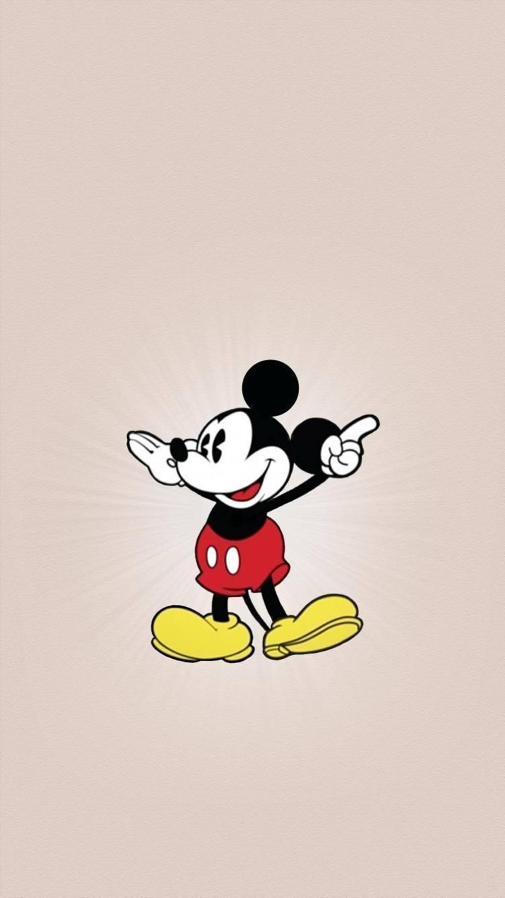 Iphone Animation Mickey Mouse Vintage Background