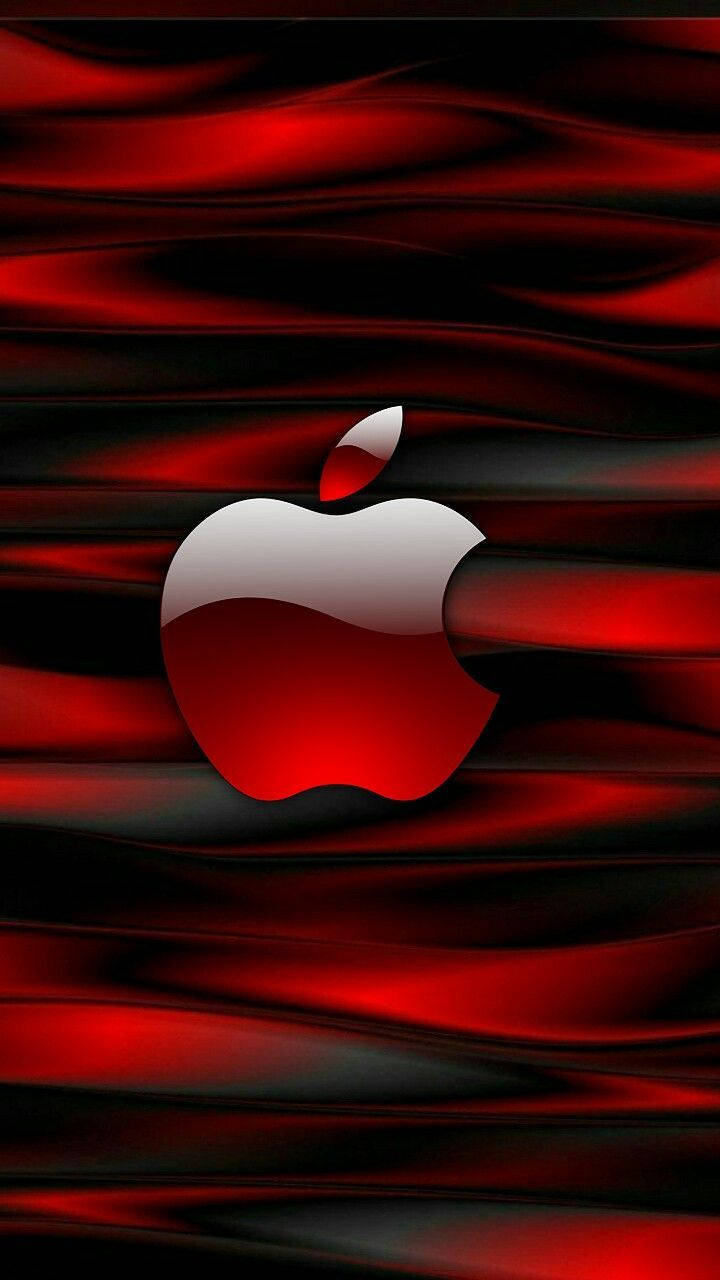 Iphone Apple Dark Red Background