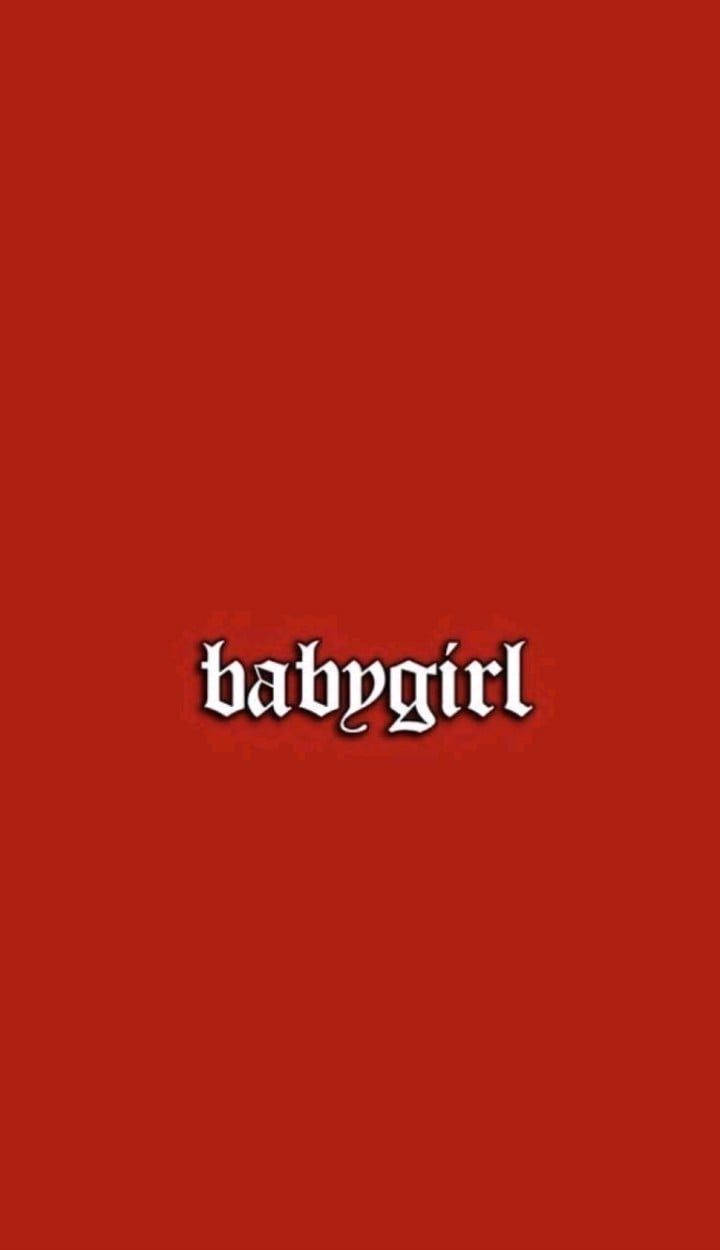 Iphone Baddie Red Babygirl Background