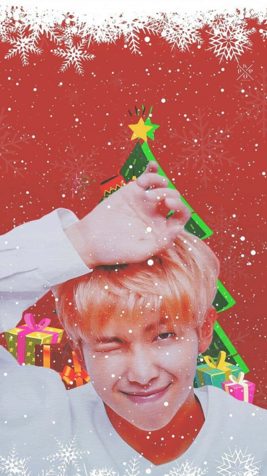 Iphone Christmas Aesthetic Bts V Background