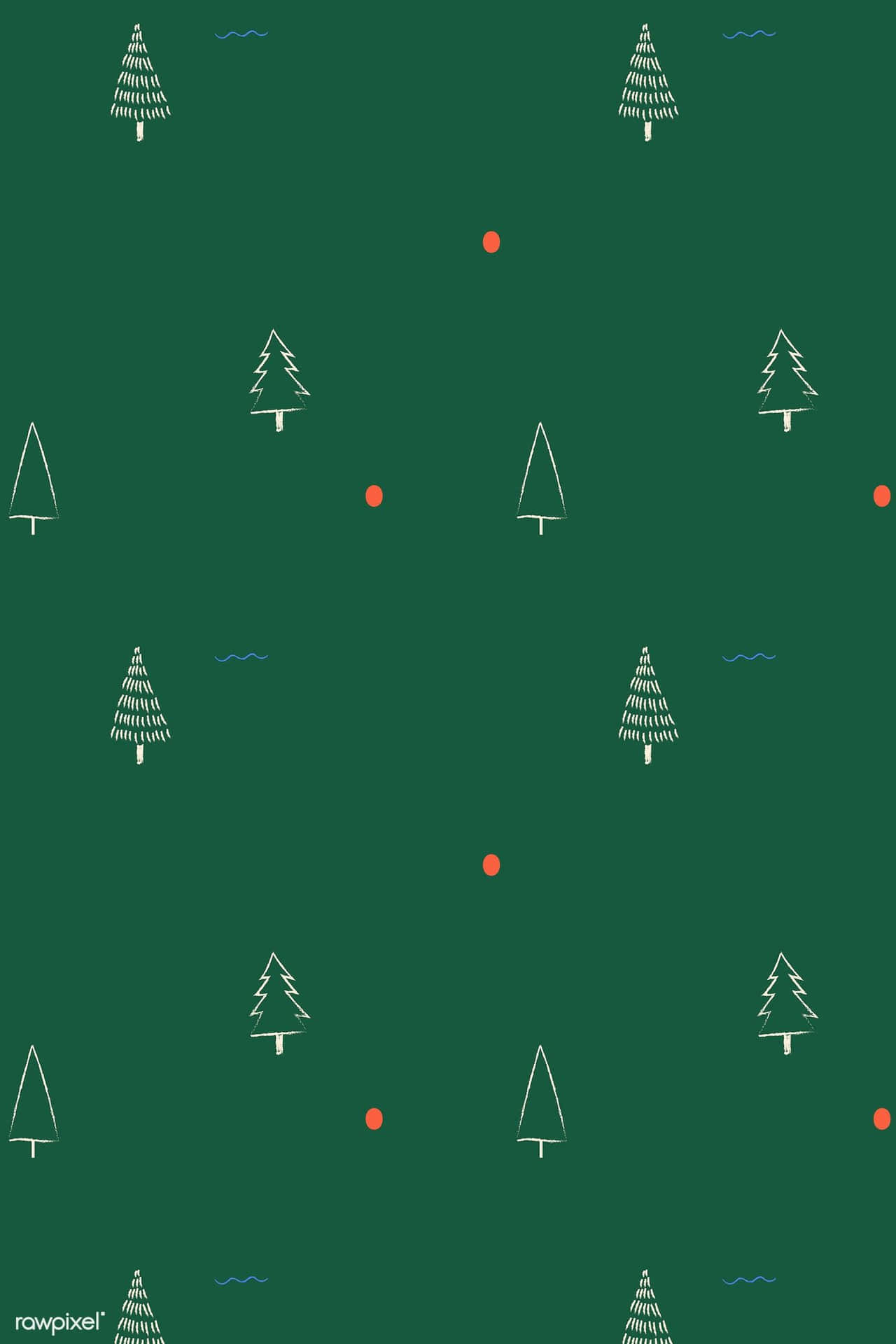 Iphone Christmas Aesthetic Seamless Pattern Background