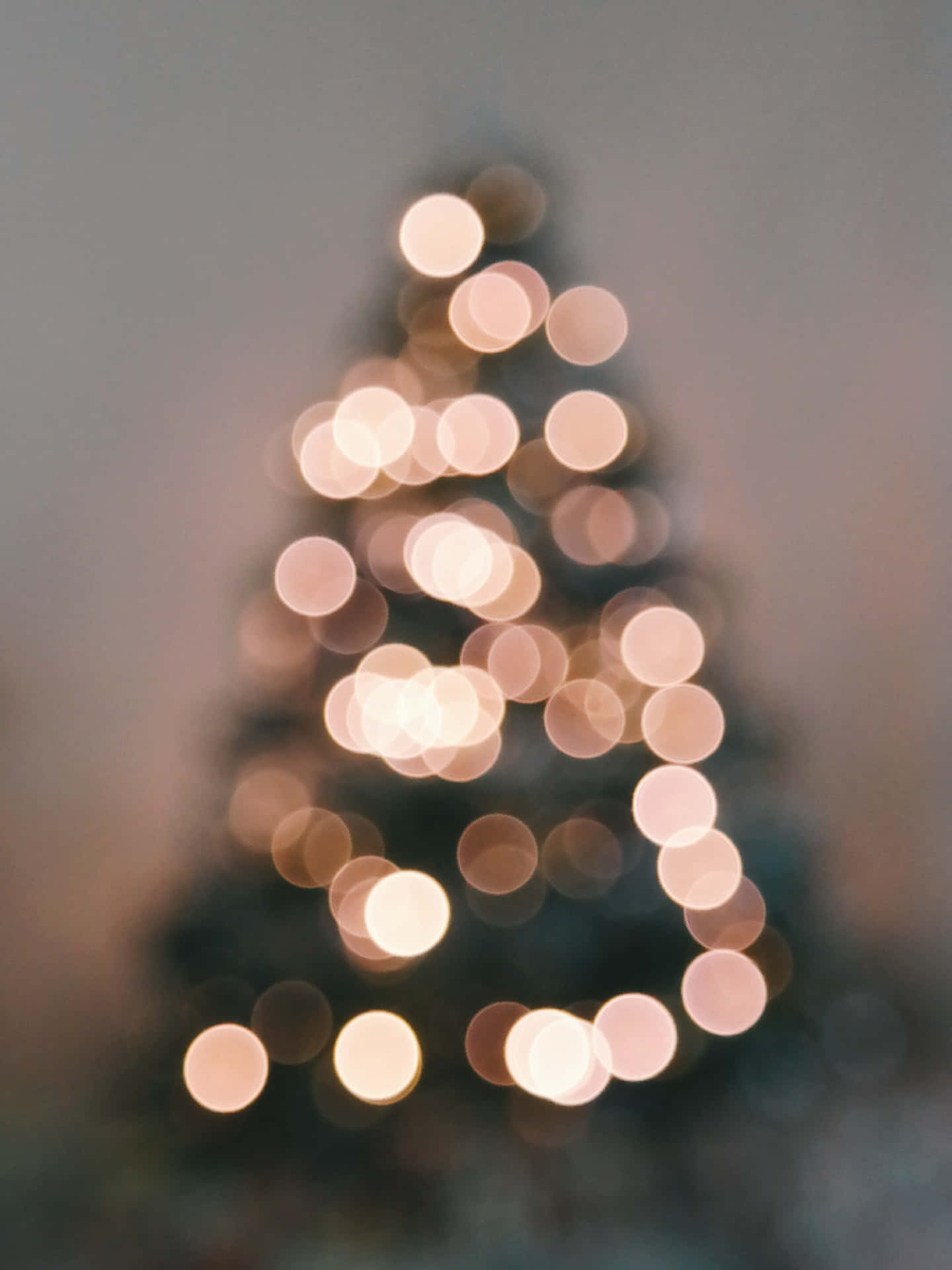 Iphone Christmas Aesthetic Tree Bokeh Lights