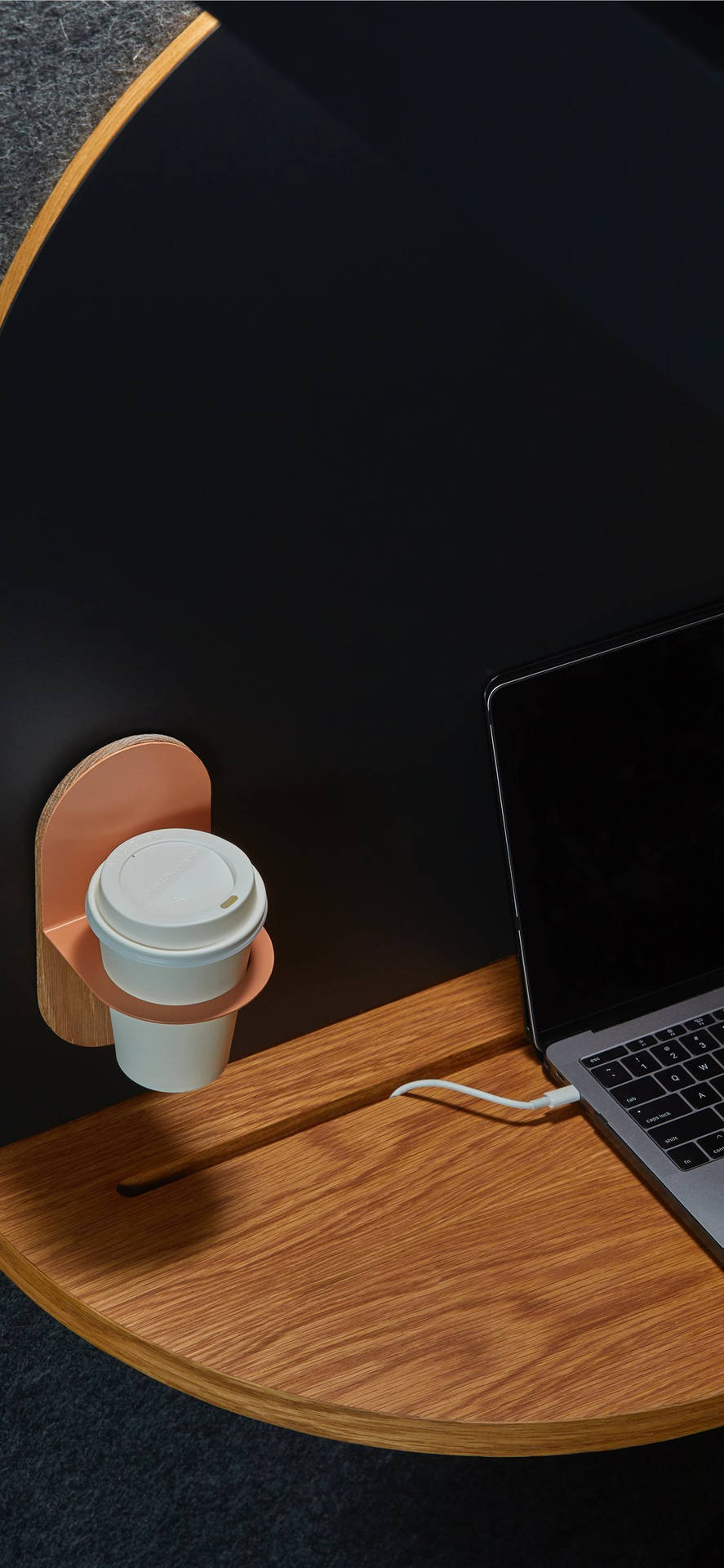 Iphone Desk With Charging Laptop