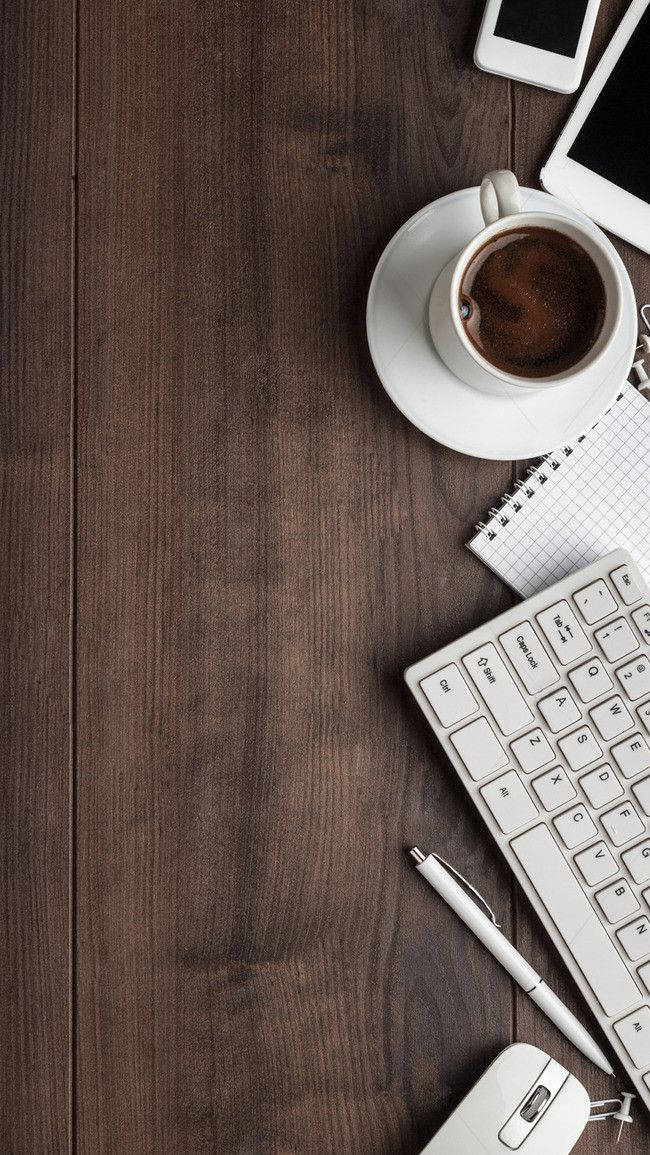 Iphone Desk With Coffee