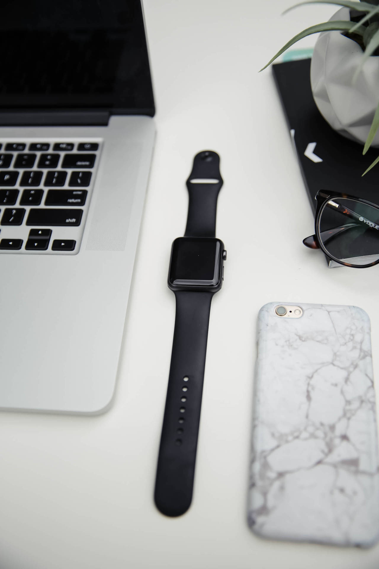 Iphone Desk With Smartwatch