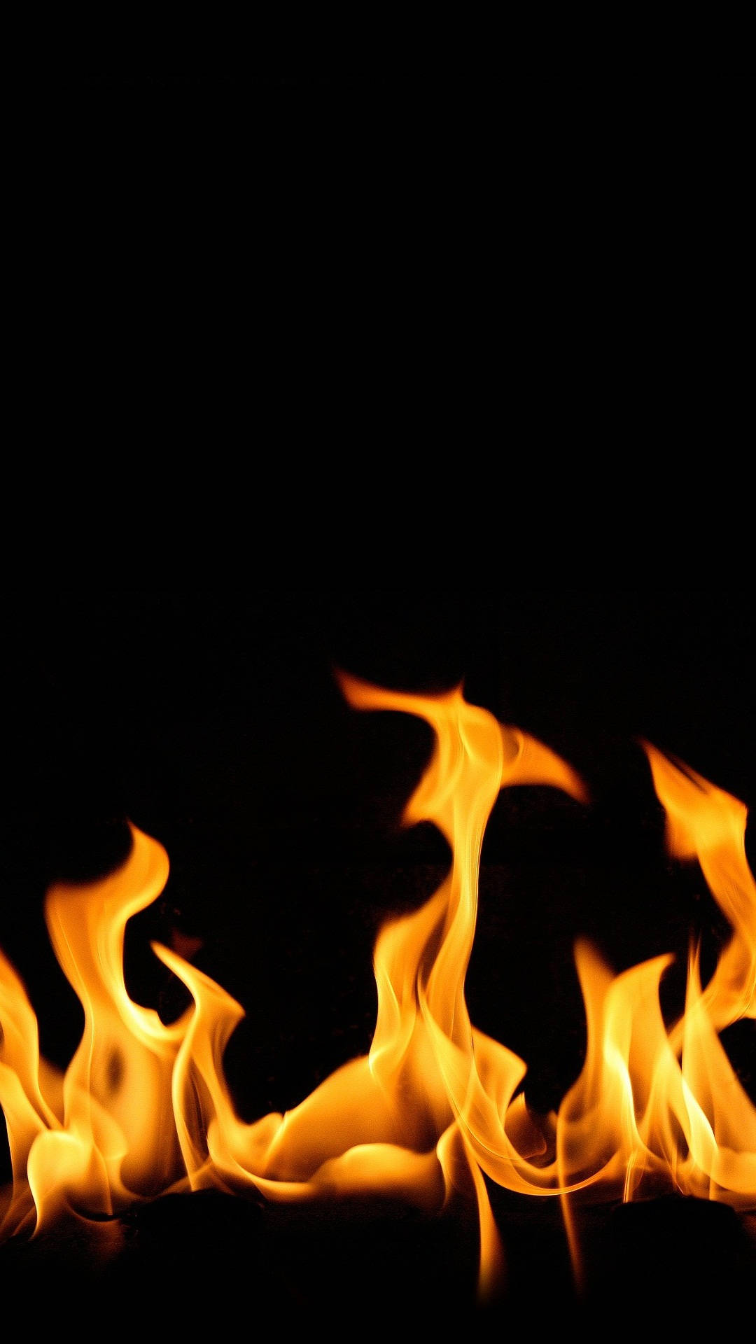 Iphone Fire Black Background Background