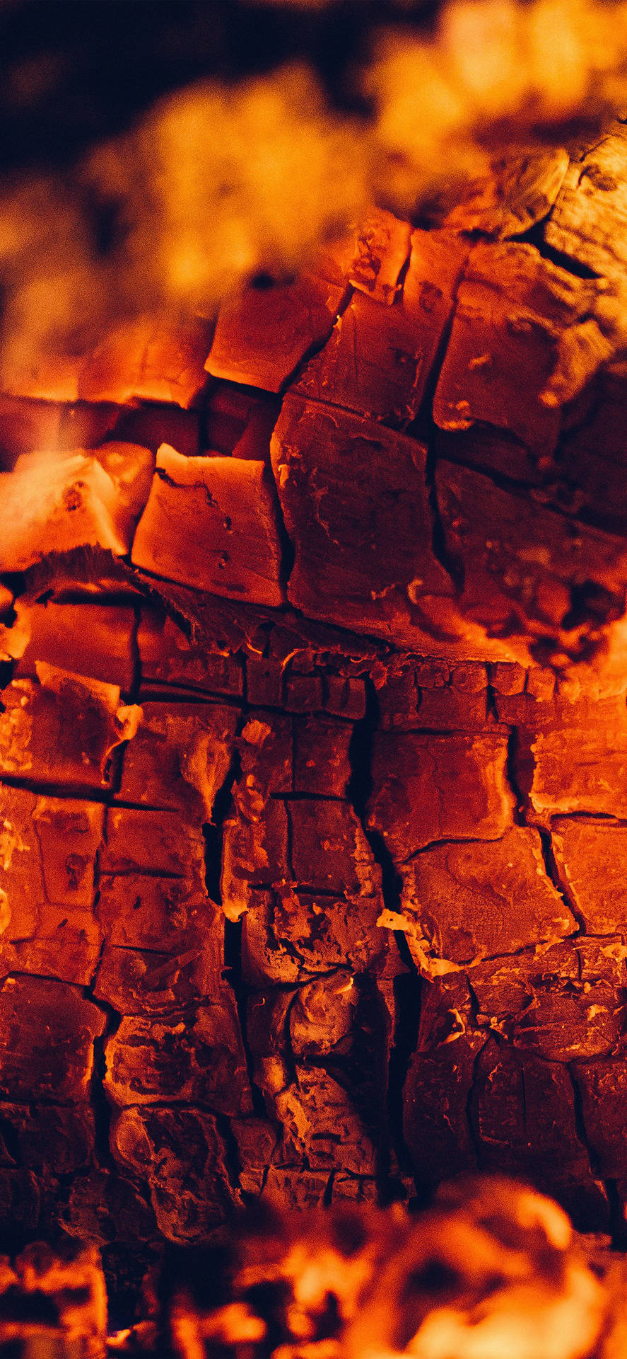 Iphone Fire Crack Heat Vibes Background