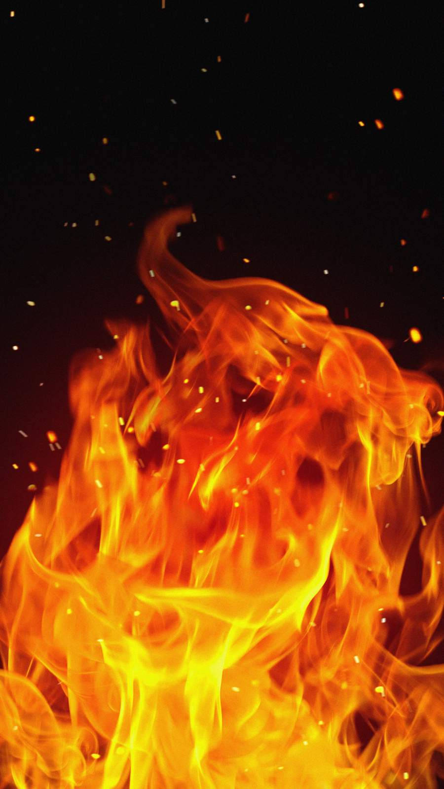 Iphone Fire Flame Up Background