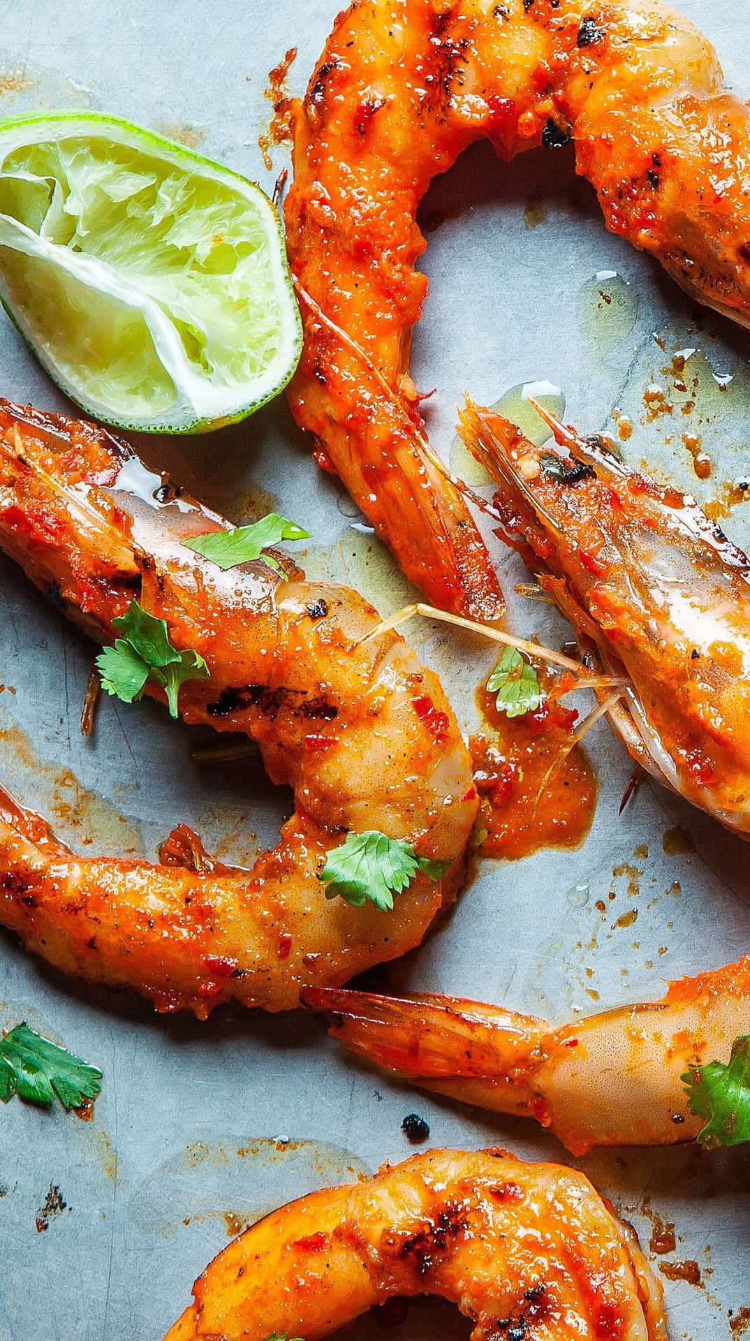Iphone Food Buttered Shrimp Background