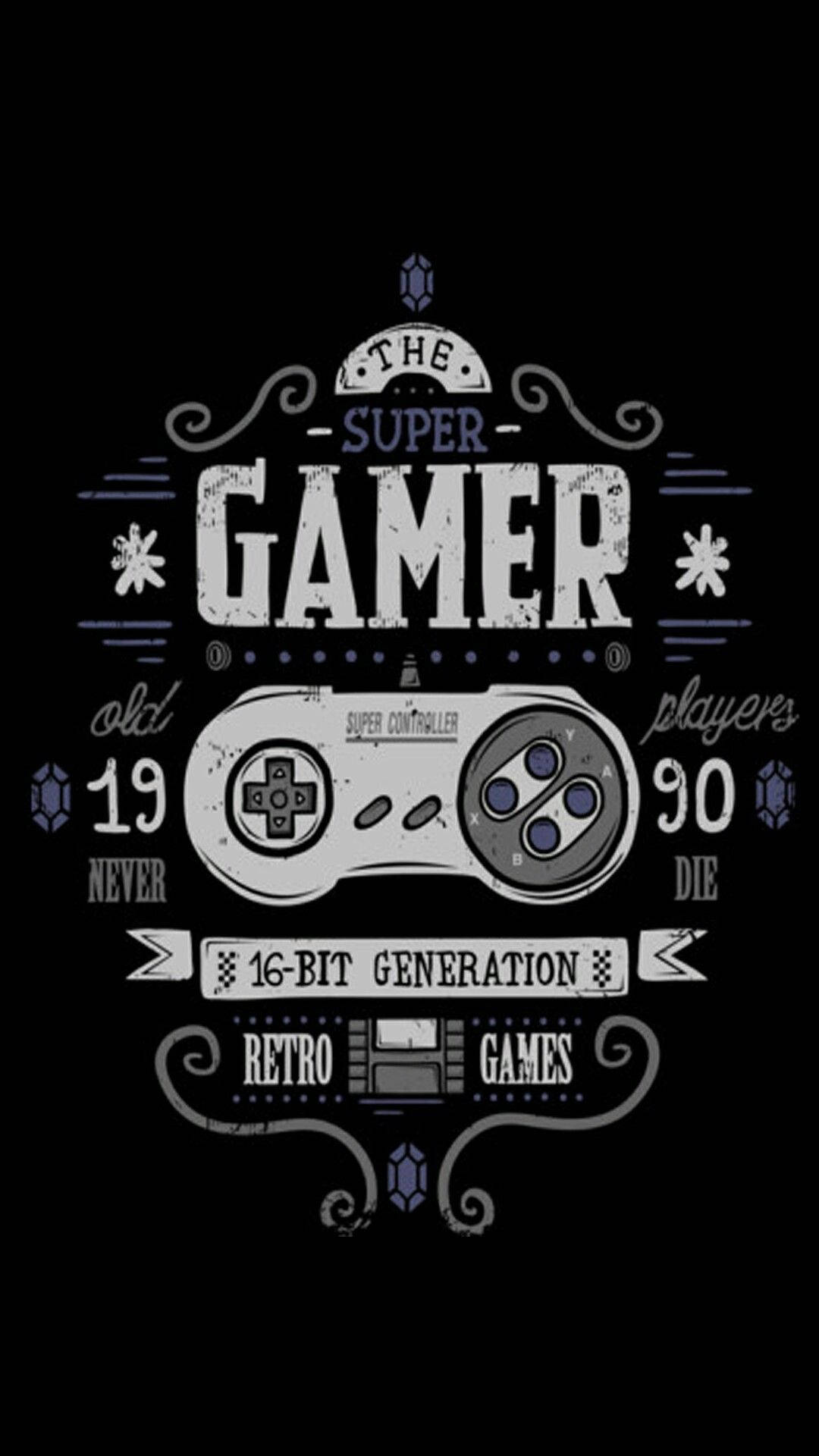 Iphone Gaming Vintage Controller Background