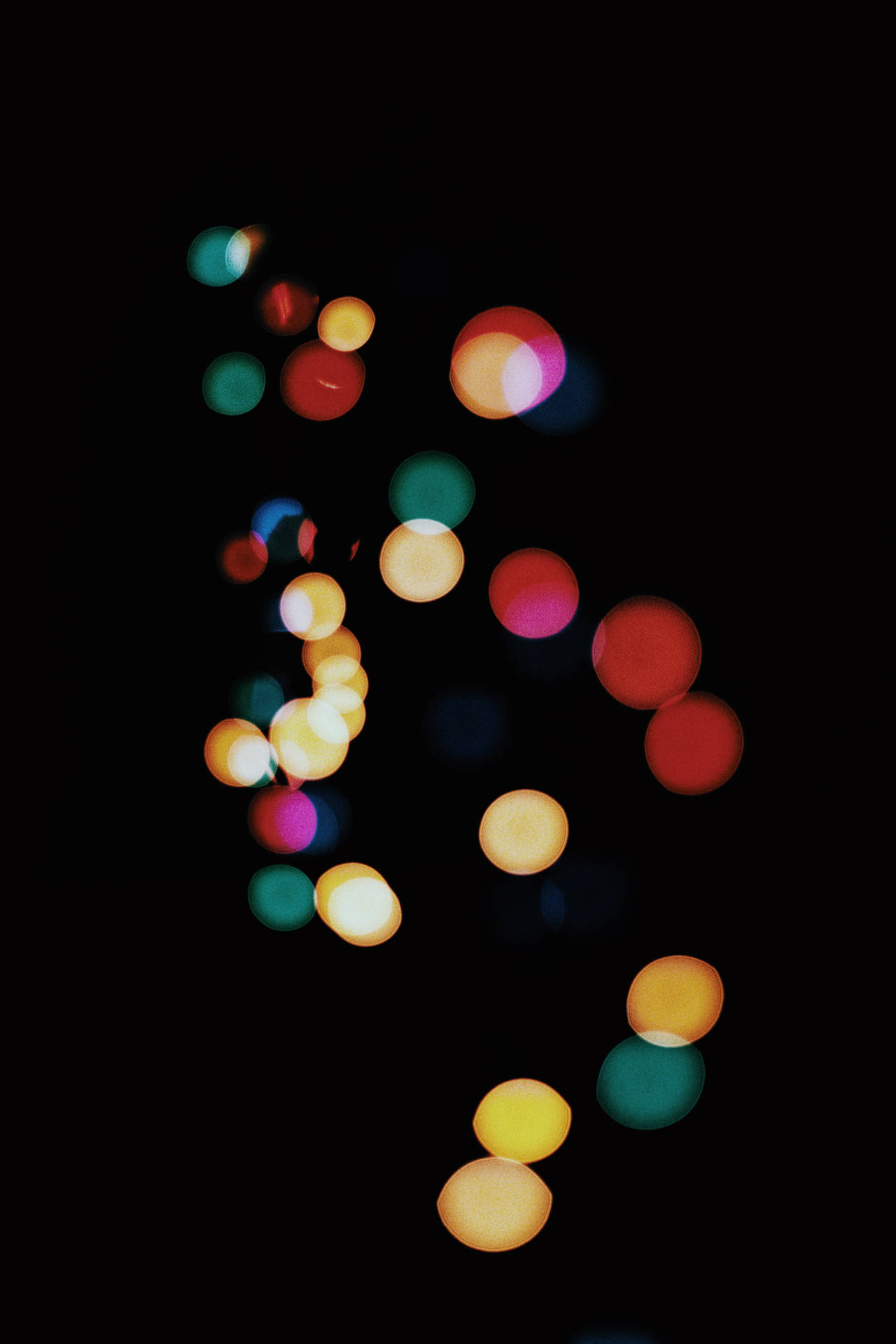 Iphone Home Screen Colorful Light Orbs Background
