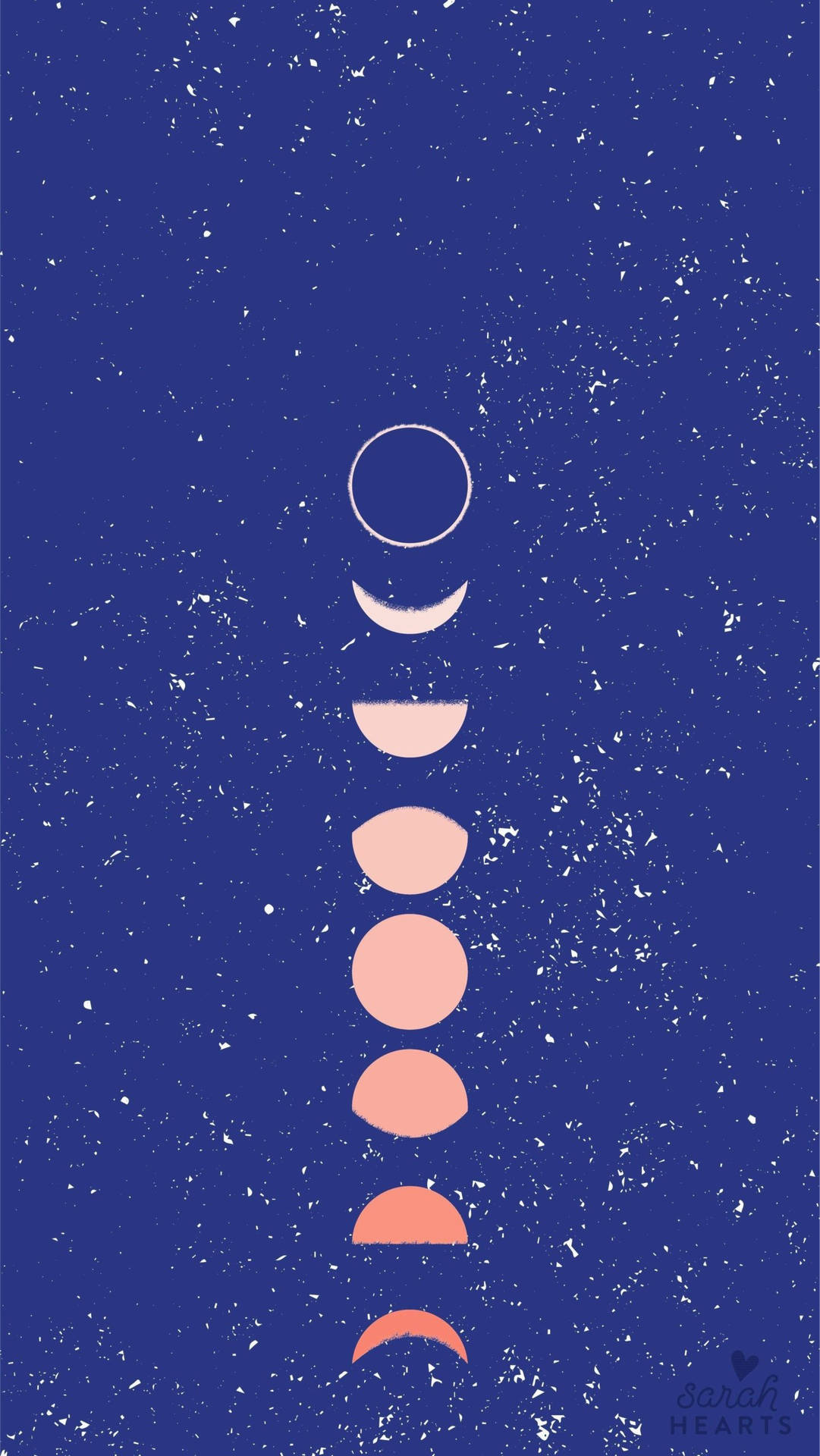 Iphone Home Screen Moon Phases Blue