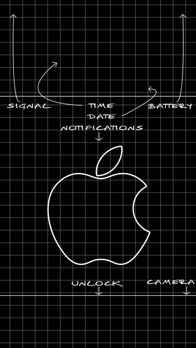 Iphone Logo Cool Lock Screen Background