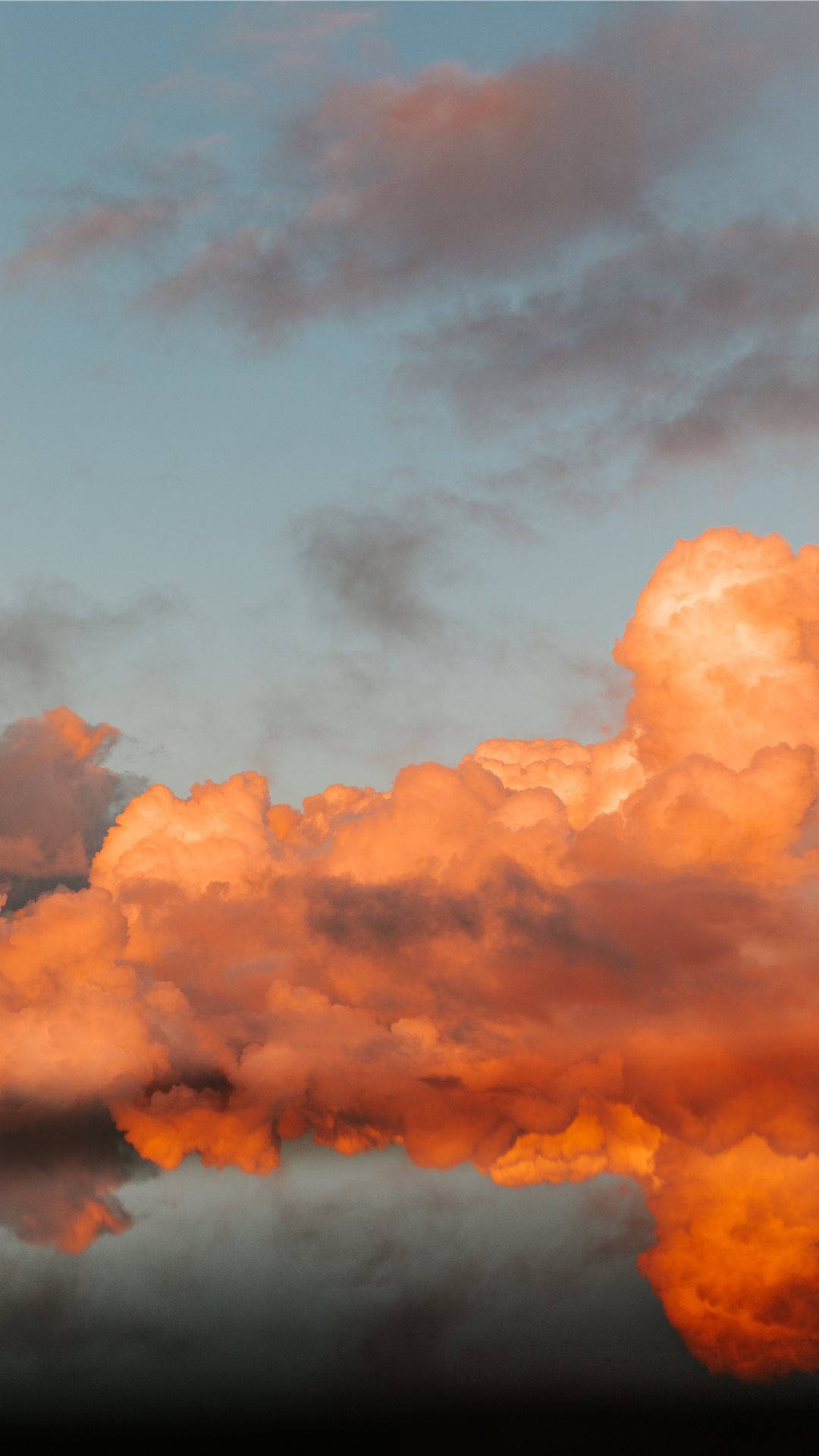 Iphone Orange Aesthetic Clouds