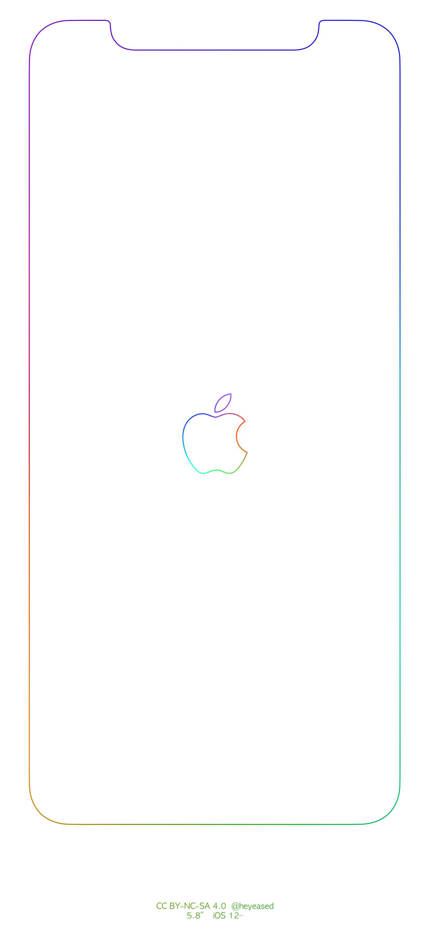 Iphone Outline Apple Logo