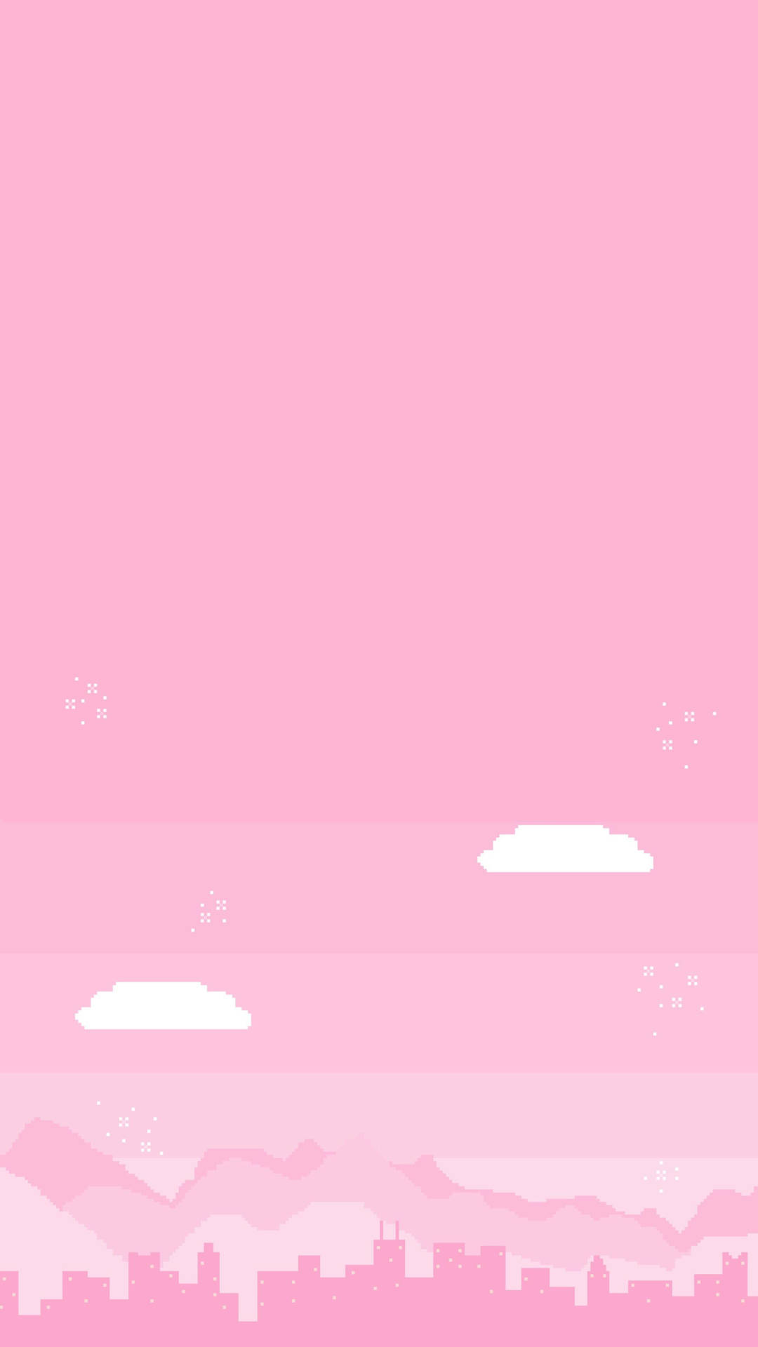 Iphone Pink Aesthetic City Background