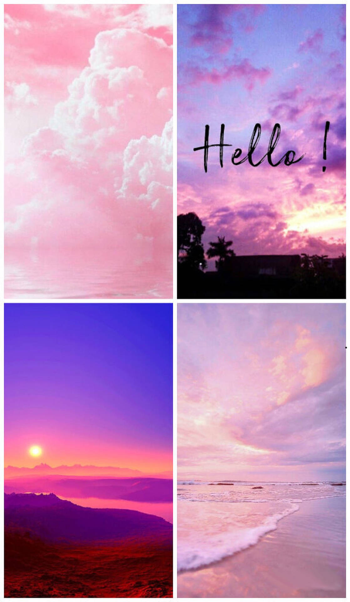 Iphone Pink Aesthetic Collage Background