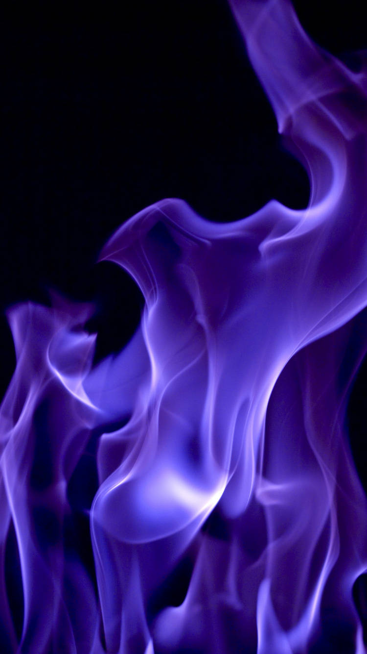 Iphone Purple Fire Flame Background