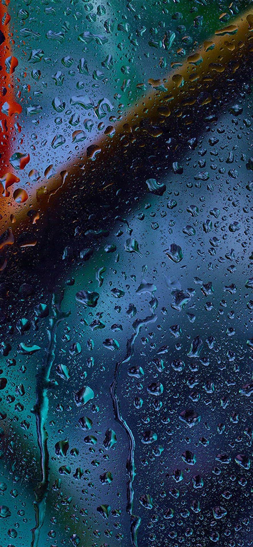 Iphone Rain Lock Screen Theme Background