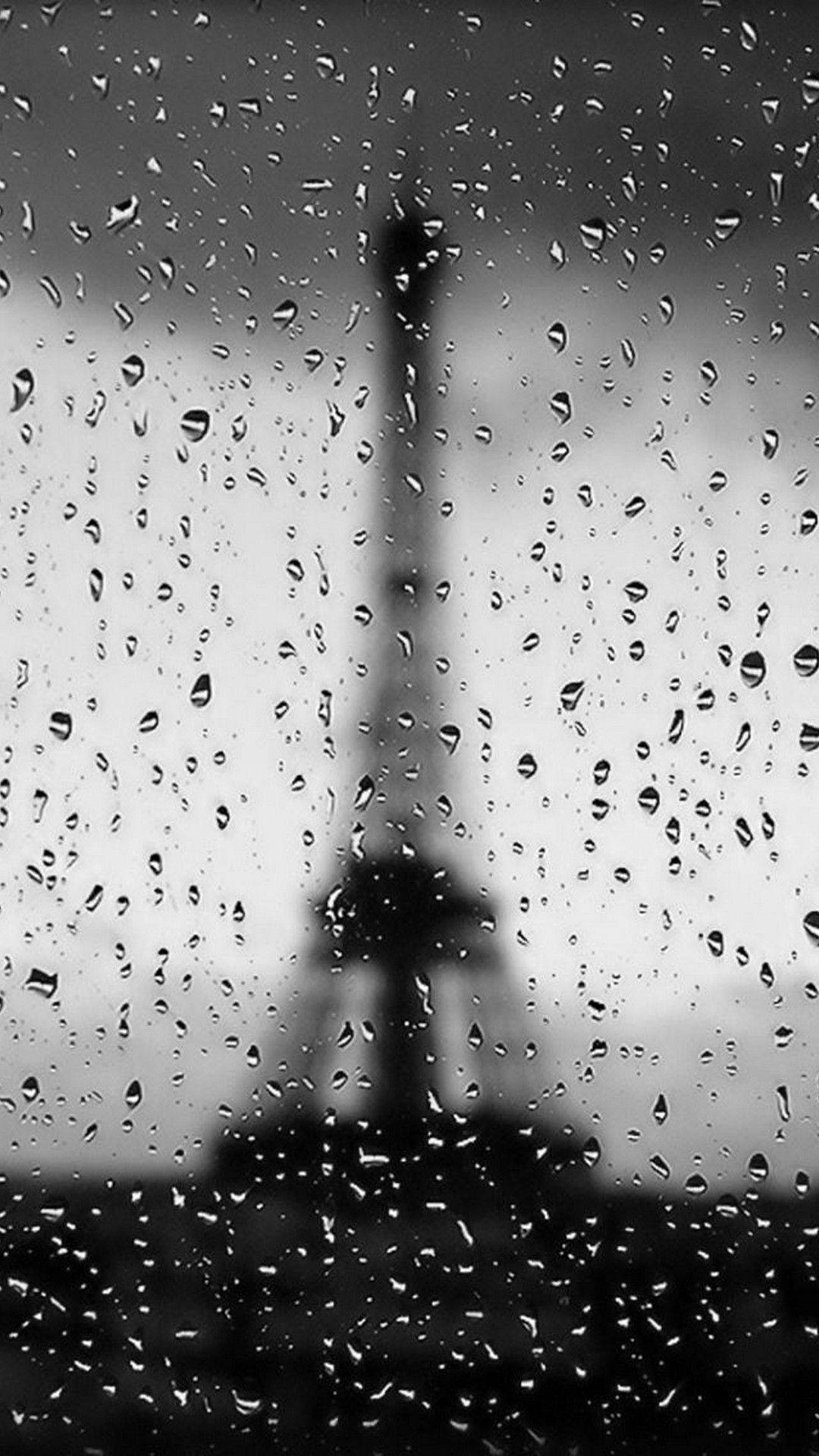 Iphone Rain Lock Screen Theme Background