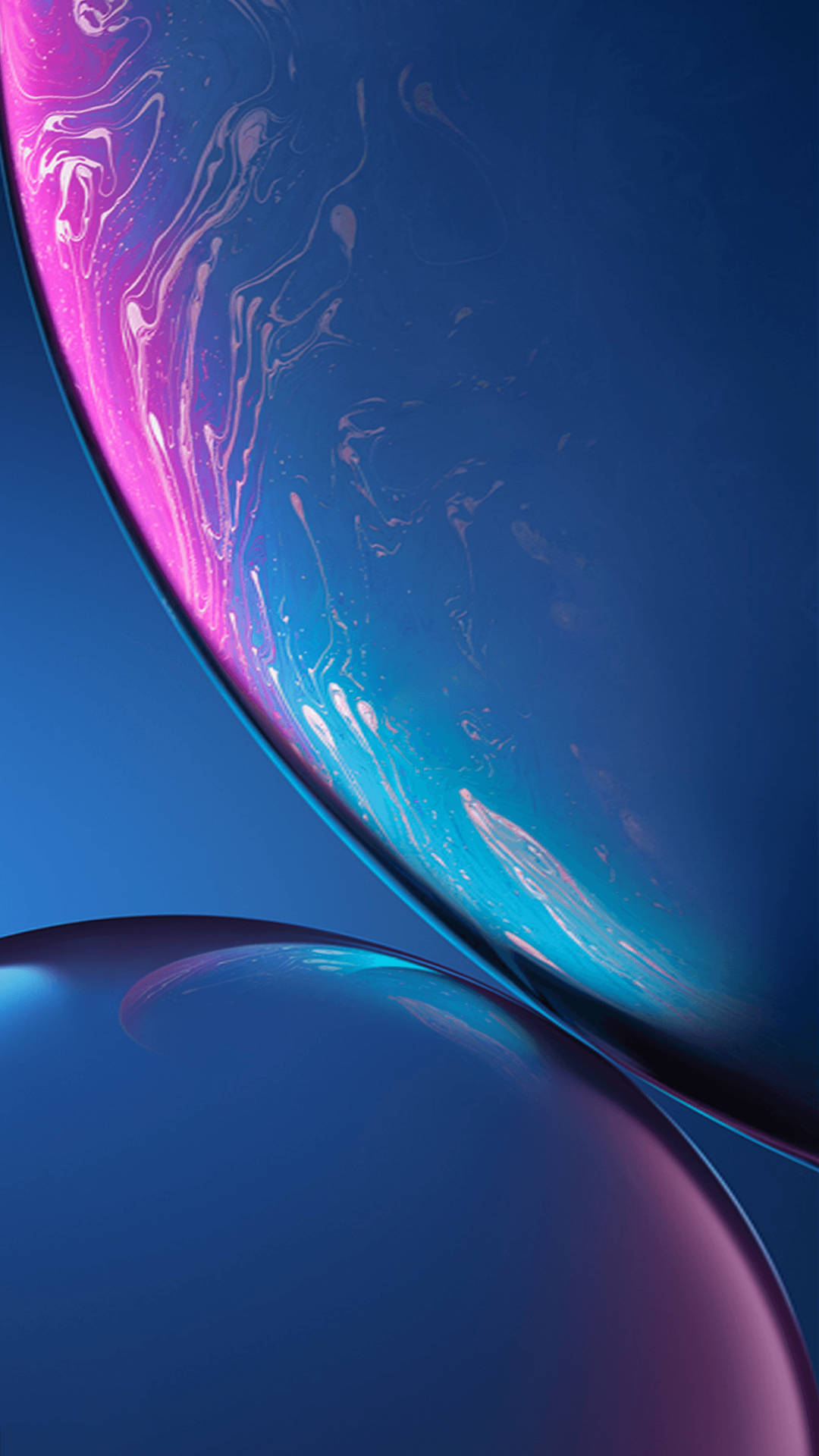 Iphone Stock Blue Bubbles Background