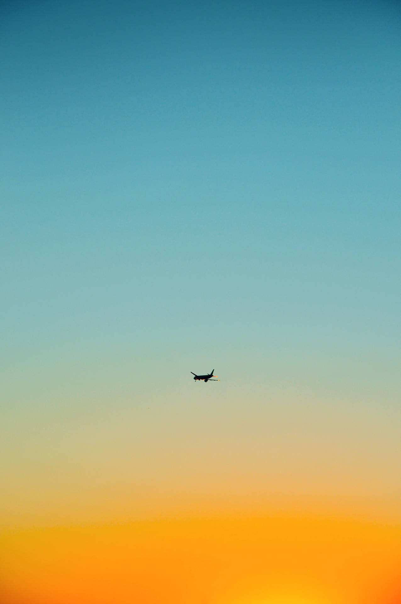 Iphone Travel Airplane Aesthetic Sunset Background