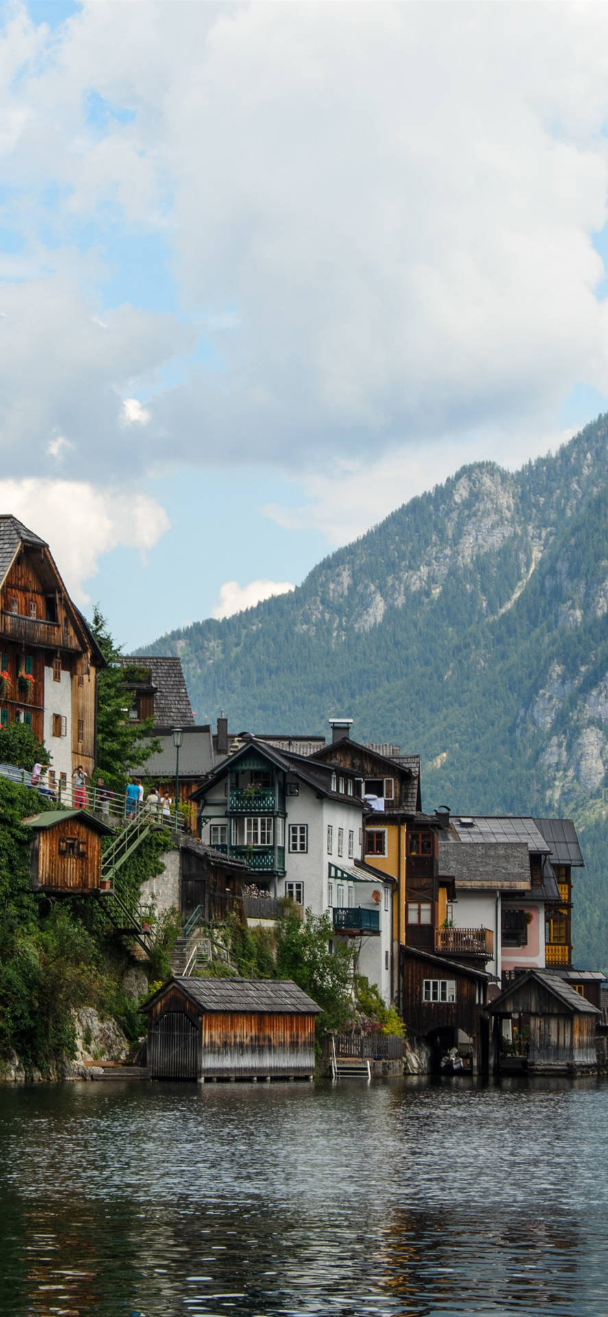 Iphone Travel Hallstätter See Or Lake Hallstatt Austria Background