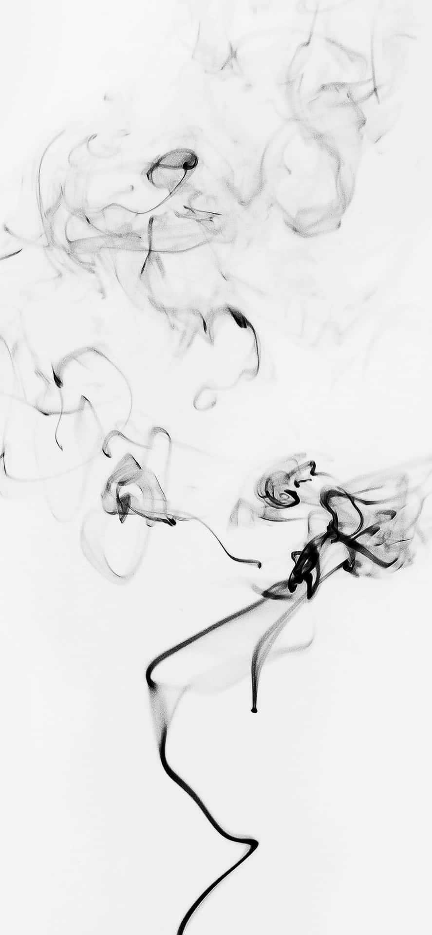 Iphone White Black Smoke Background