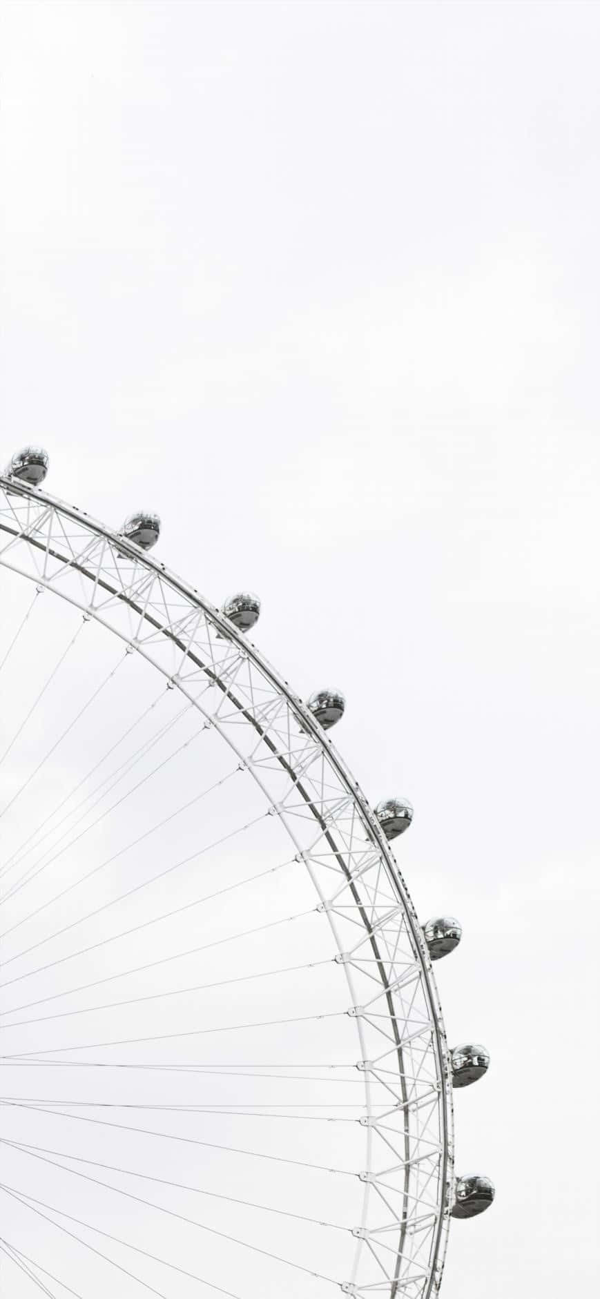 Iphone White Ferris Wheel Background