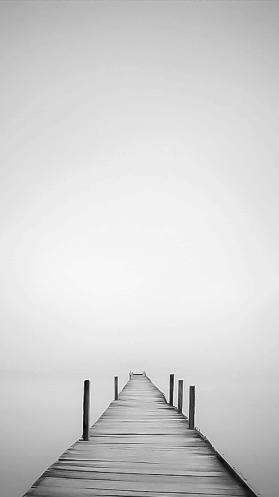 Iphone White Monochrome Bridge Background