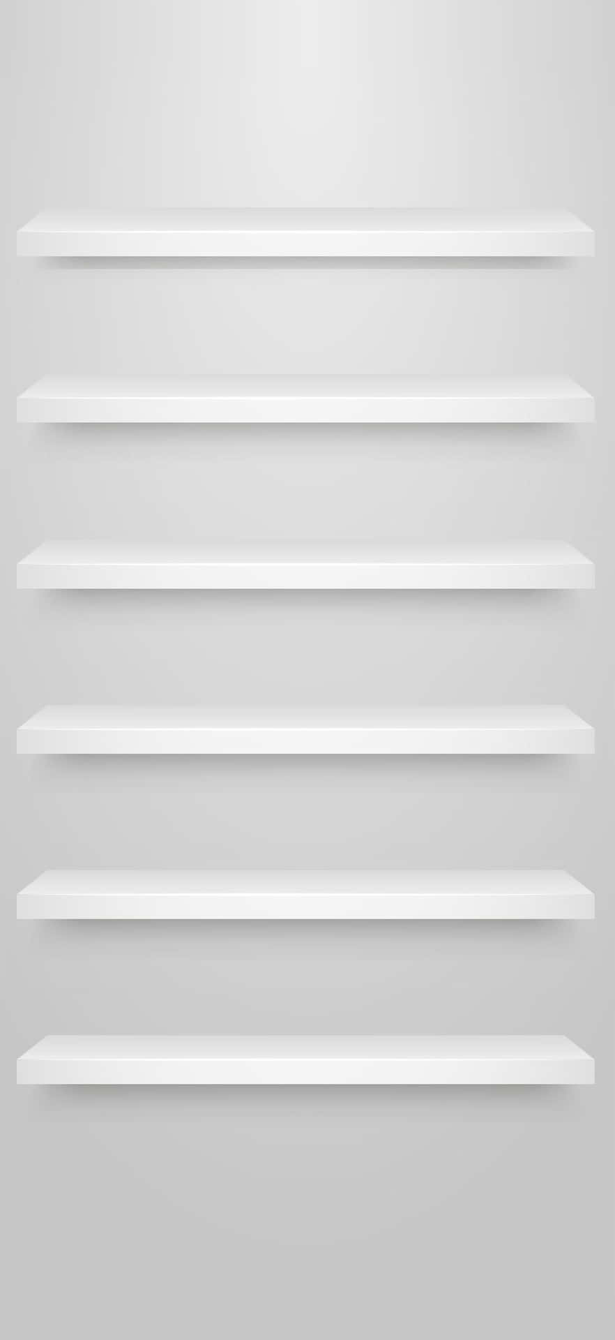 Iphone White Shelves Background