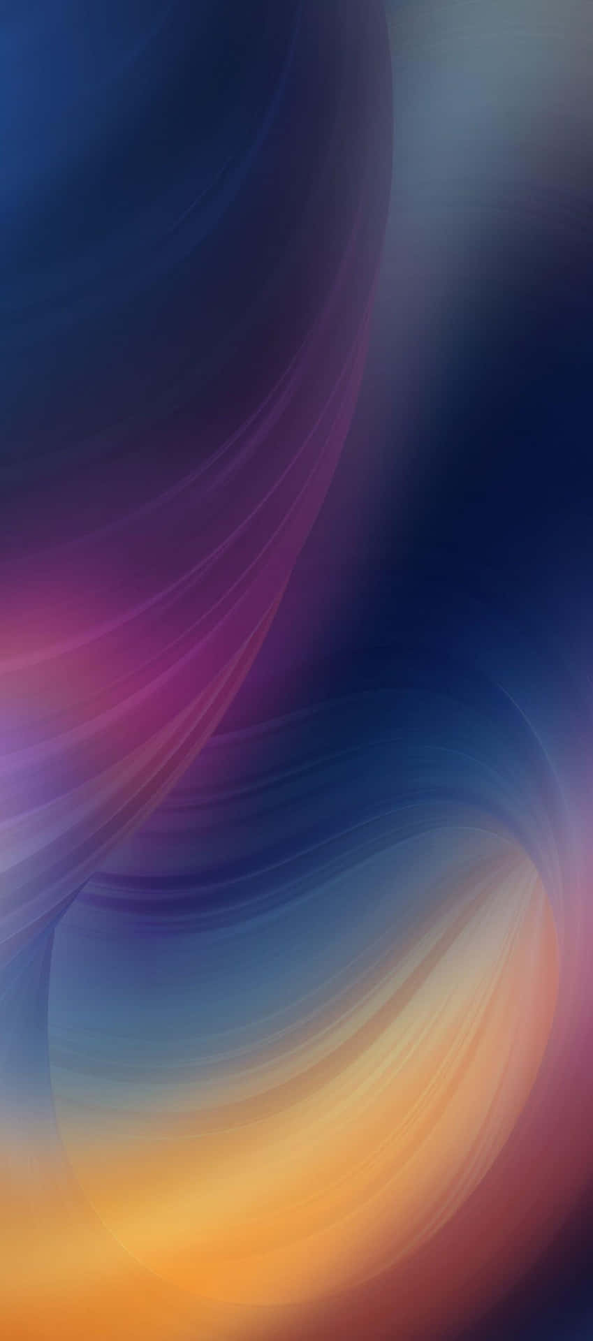 Iphone X Abstract Blue And Yellow Background