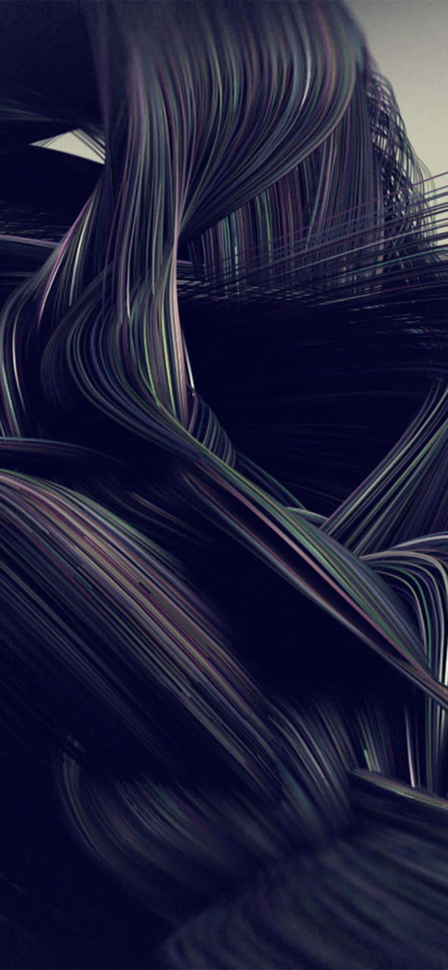 Iphone X Abstract Dark Line Braids