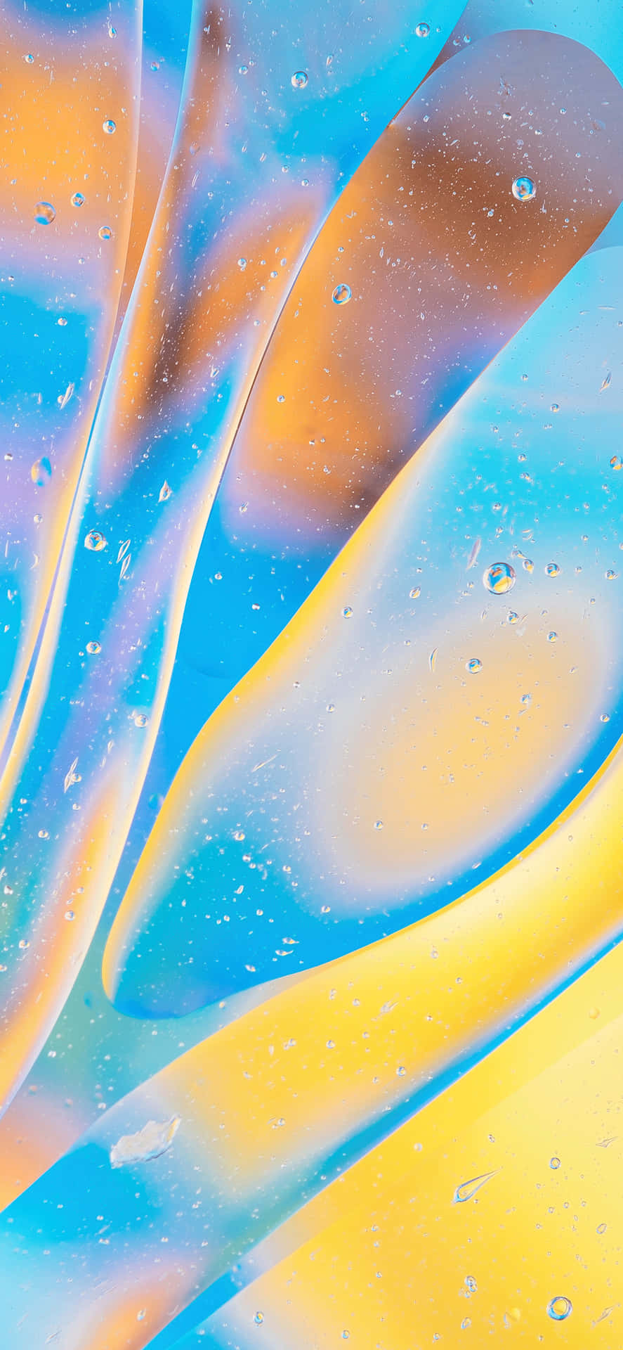 Iphone X Abstract Light Blue And Yellow