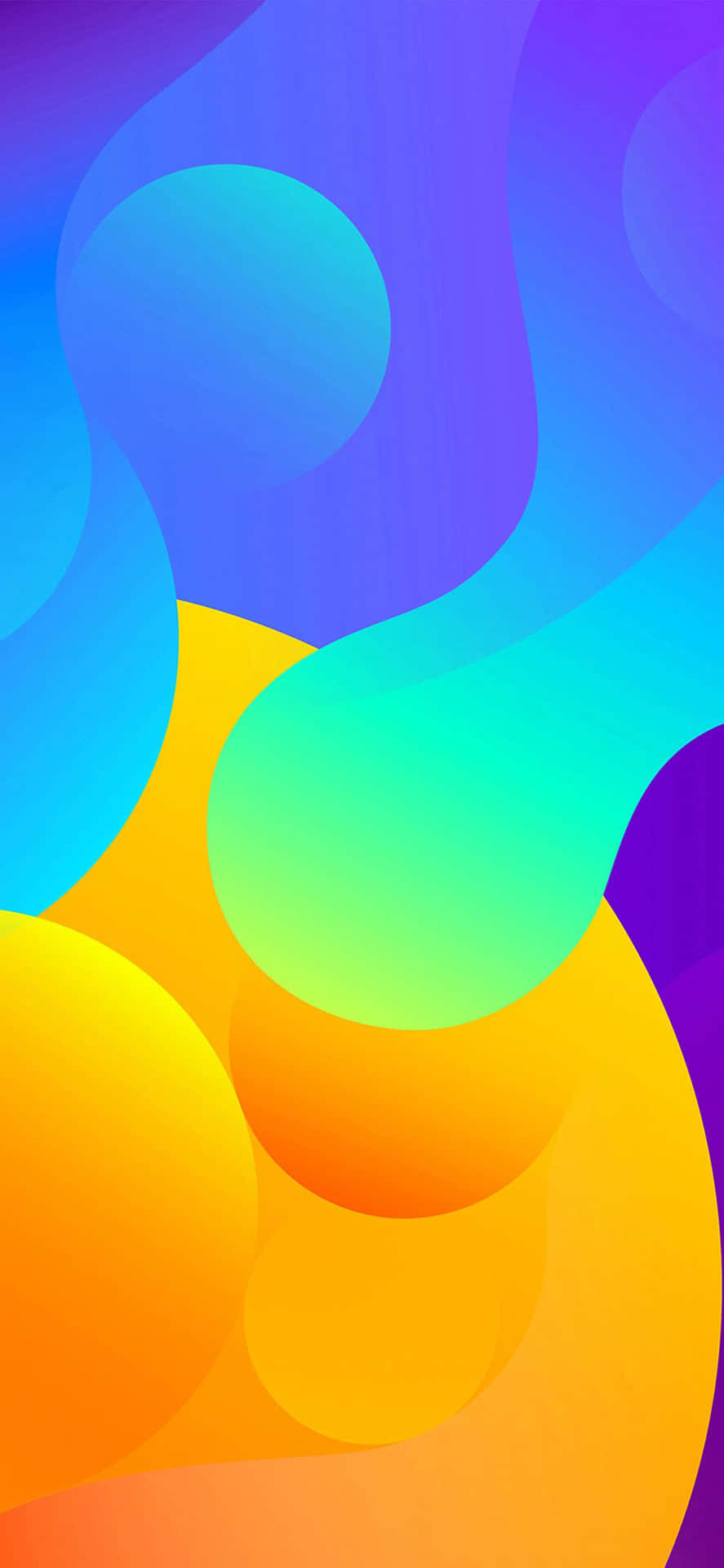 Iphone X Abstract Paint Blobs Background