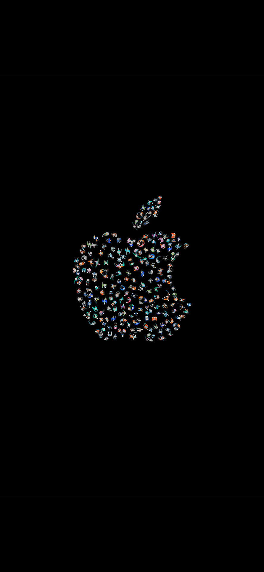 Iphone X Apple Logo Display Background