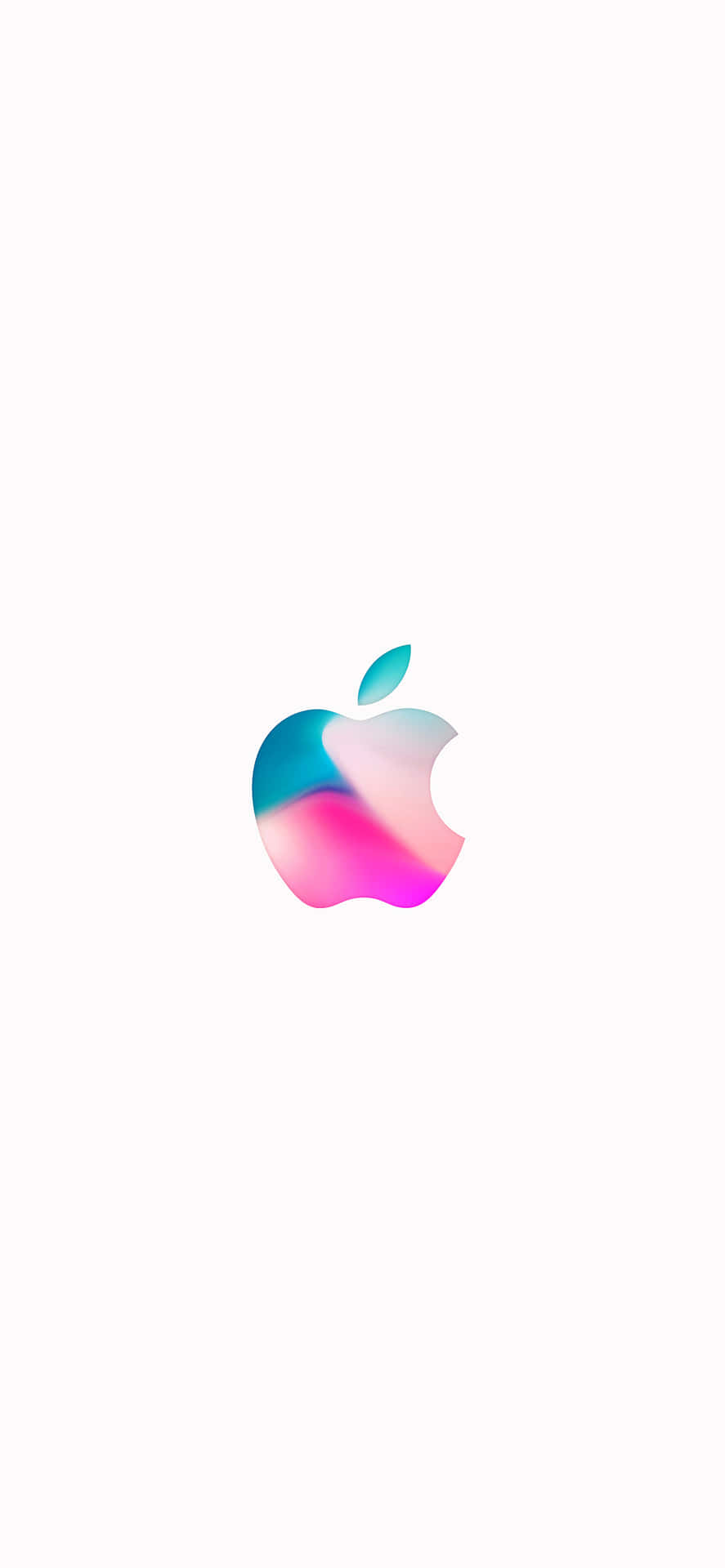 Iphone X Apple Logo Pastel Background