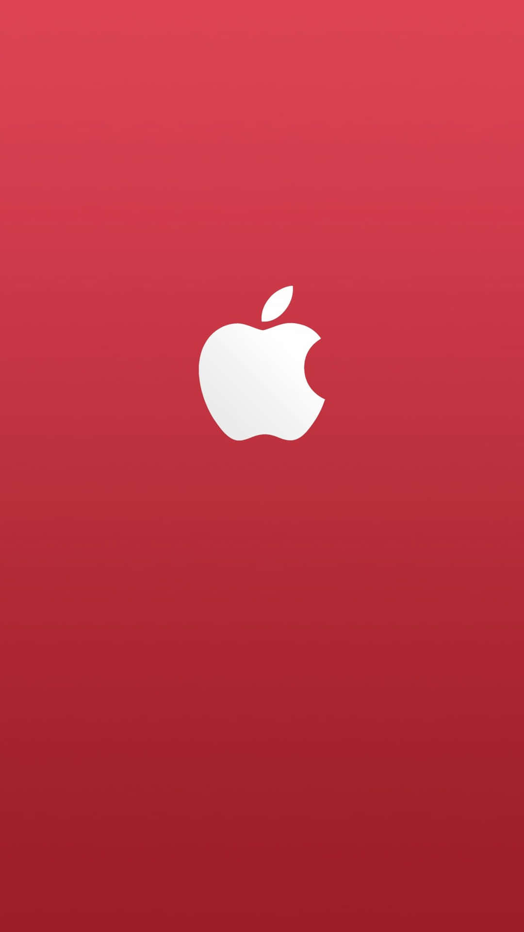 Iphone X Apple Logo Red Background