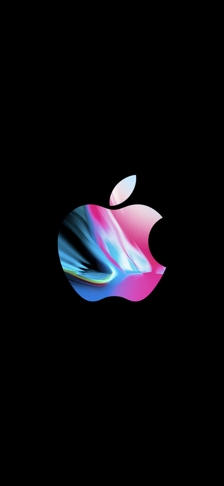 Iphone X Apple Logo Swirl Background