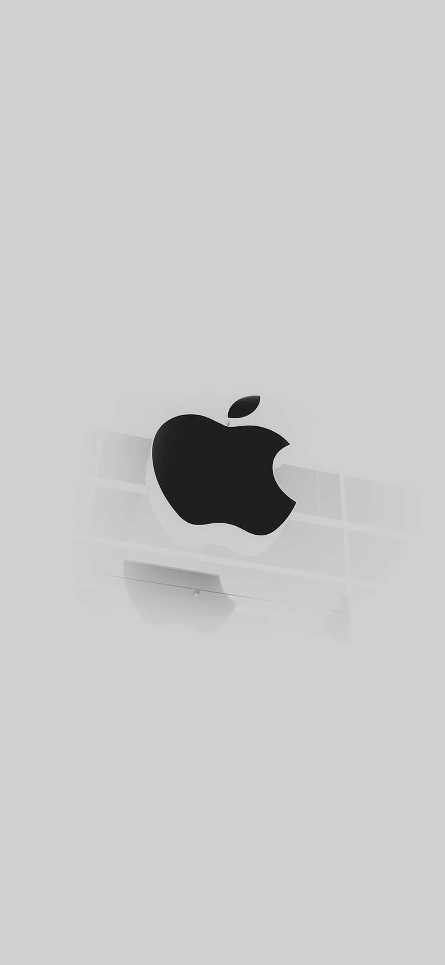 Iphone X Apple Logo Tilted Background